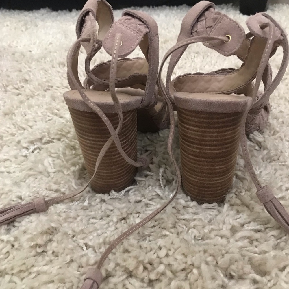 BCBG plush cow split suede heels - Picture 3 of 4